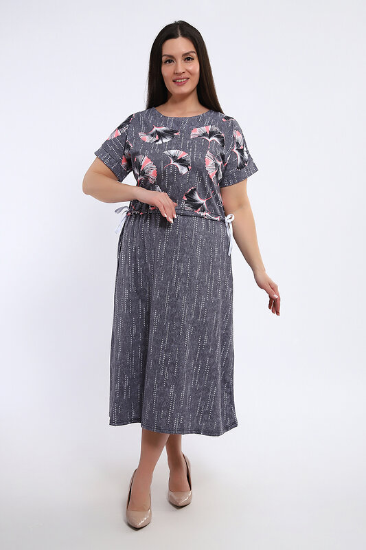 Натали Платье 580982 24250 серый