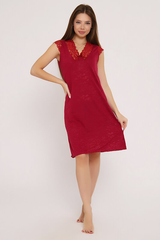 Натали Сорочка 580997 Сорочка Ноктюрн бордо