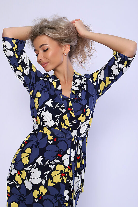 Натали Халат 581021 59179 желтый