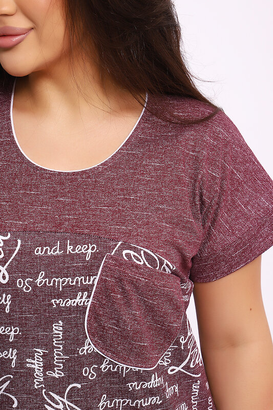 Натали Туника 581071 Туника Касатка бордовый