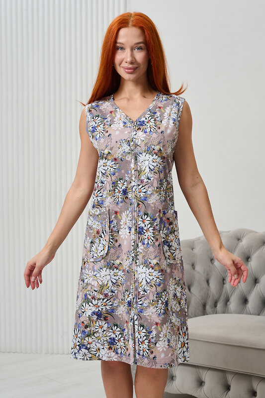 Натали Халат 581086 21618 бежевый