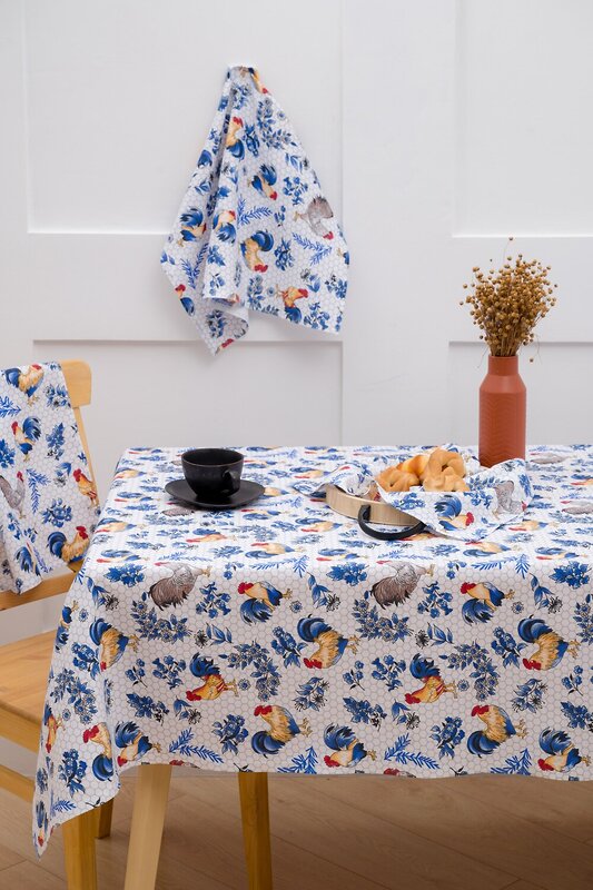 Натали Скатерть 581087 Скатерть Кочеток белый