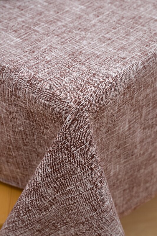 Натали Скатерть 581088 Скатерть двухсторонняя Фактура на льне шоколад