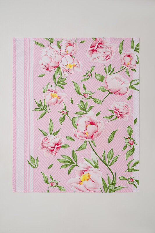 Натали Полотенце 581094 Набор кухонных полотенец Пионы розовый