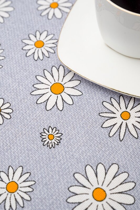 Натали Скатерть 581096 Скатерть Ромашки светло-серый