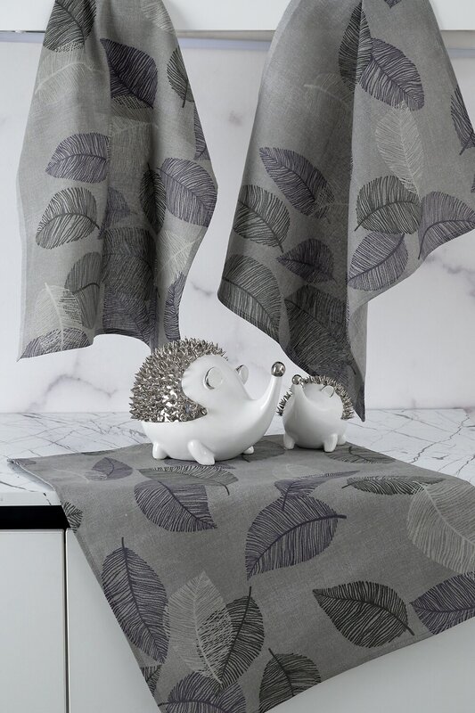 Натали Полотенце 581103 Набор кухонных полотенец Блоссом серый