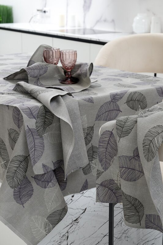 Натали Скатерть 581104 Скатерть Блоссом серый