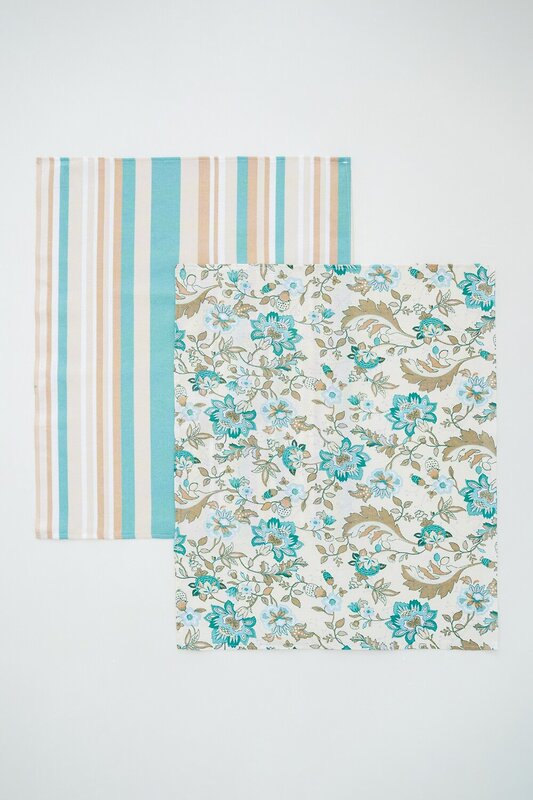 Натали Полотенце 581105 Полотенца кухонные Китайские цветы белый/зеленый