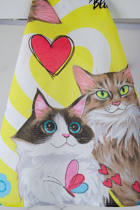 Натали Полотенце 581107 Набор кухонных полотенец Кис Кис мультицвет