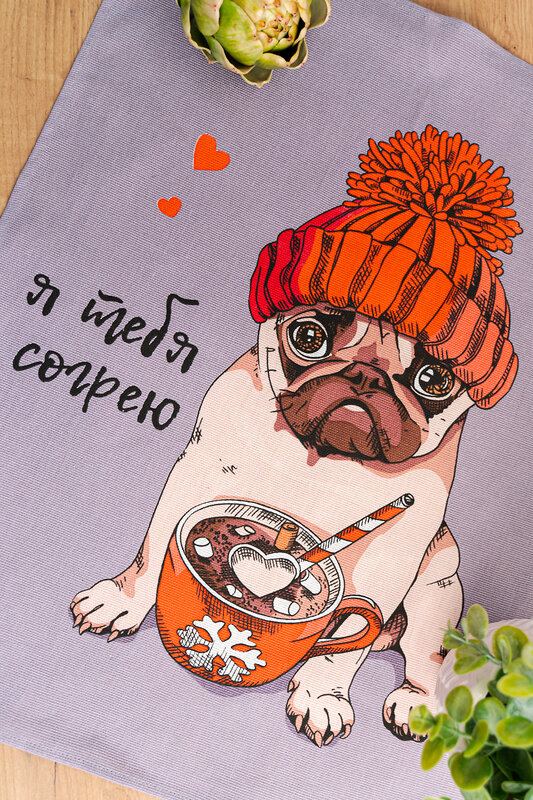 Натали Полотенце 581109 Набор полотенец Пёсели серый