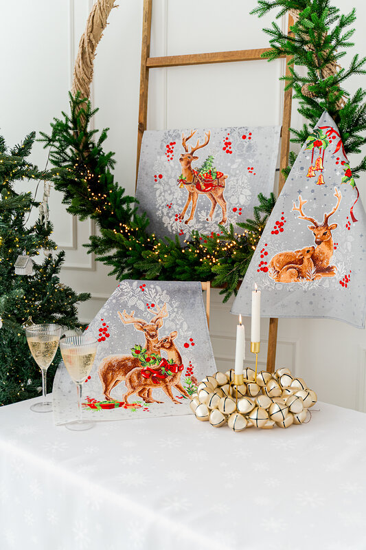 Натали Полотенце 581111 Полотенце кухонное Полярная звезда серый