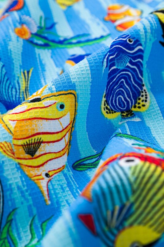 Натали Полотенце 581112 Полотенце банное Рыбки синий