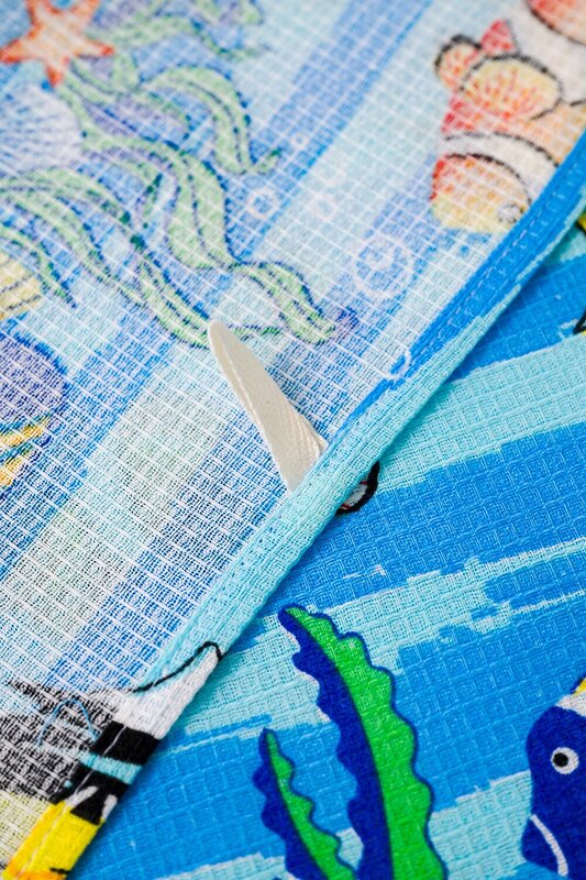 Натали Полотенце 581112 Полотенце банное Рыбки синий