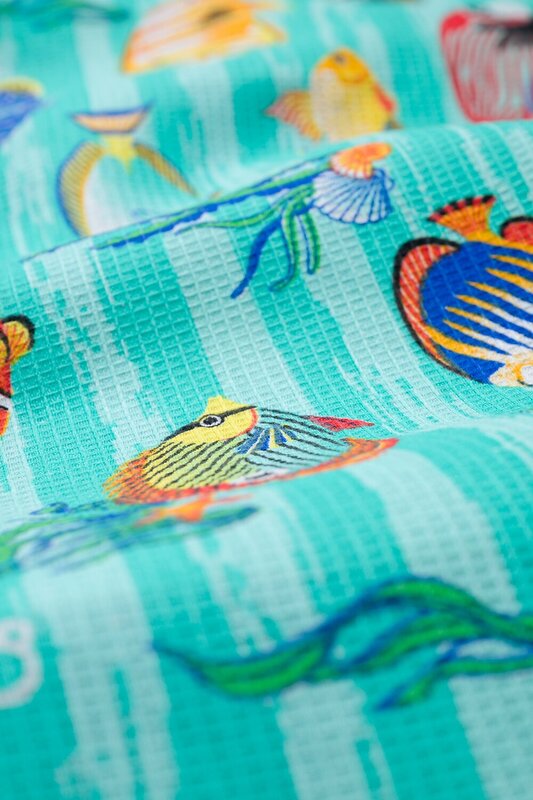 Натали Полотенце 581113 Полотенце банное Рыбки голубой