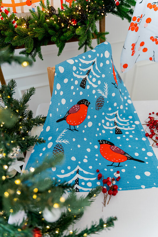 Натали Полотенце 581118 Полотенце кухонное Ягодный сорбет голубой