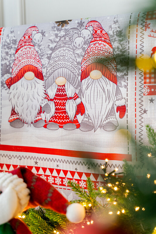 Натали Полотенце 581119 Полотенце Гномики серый+красный