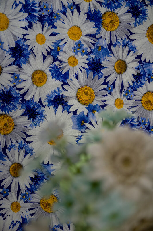 Натали Скатерть 581120 Скатерть Ромашковое поле белый,синий