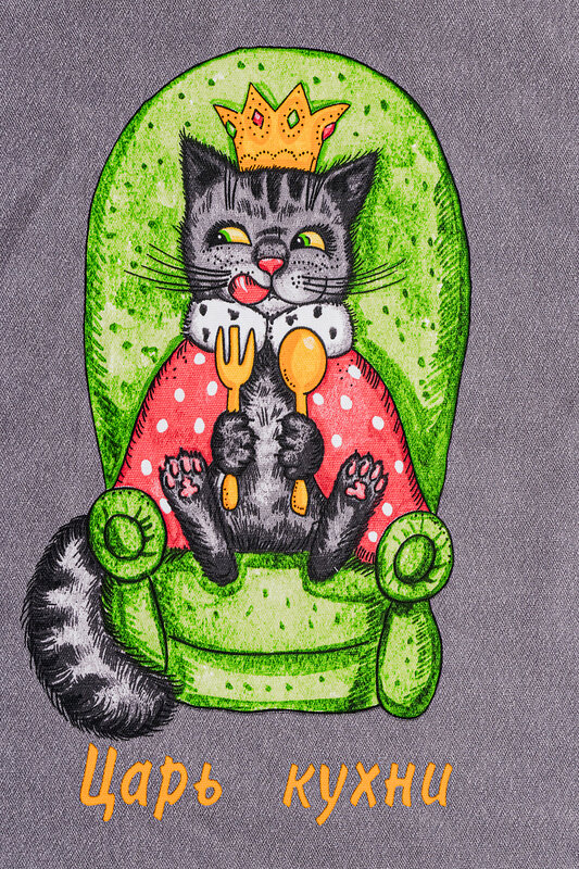 Натали Полотенце 581123 Полотенце Царь кухни серый