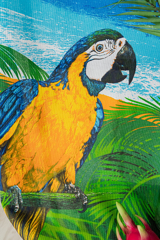 Натали Полотенце 581124 Полотенце банное Попугаи синий