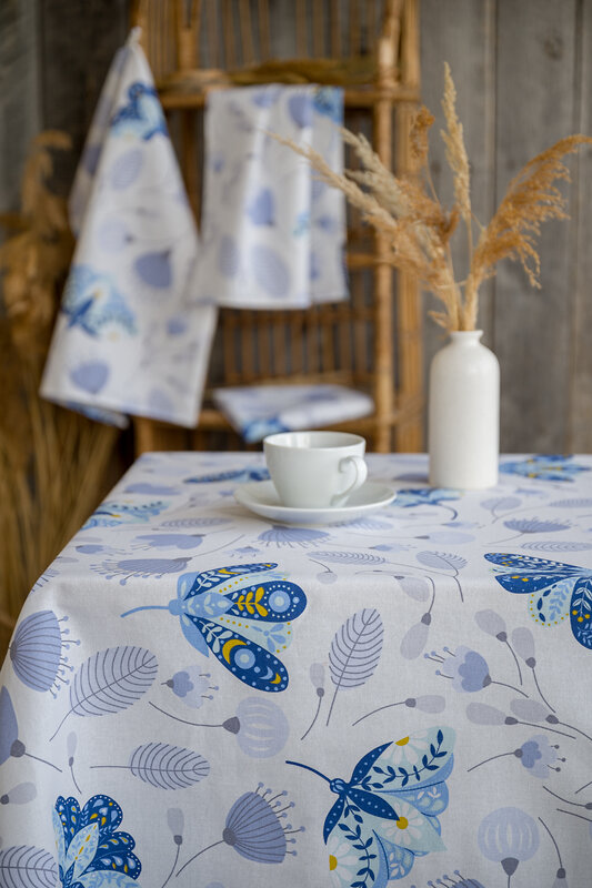 Натали Скатерть 581142 Скатерть Колибри белый