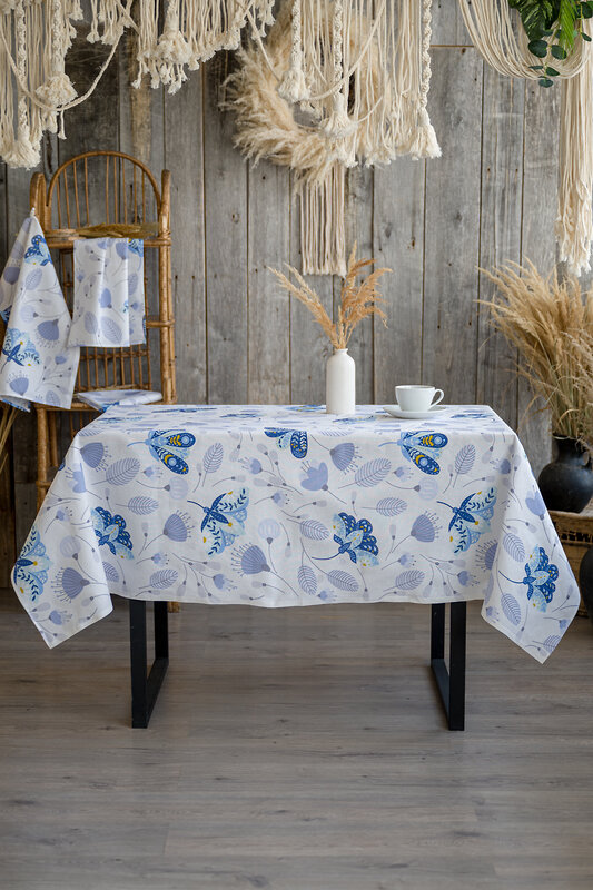 Натали Скатерть 581142 Скатерть Колибри белый