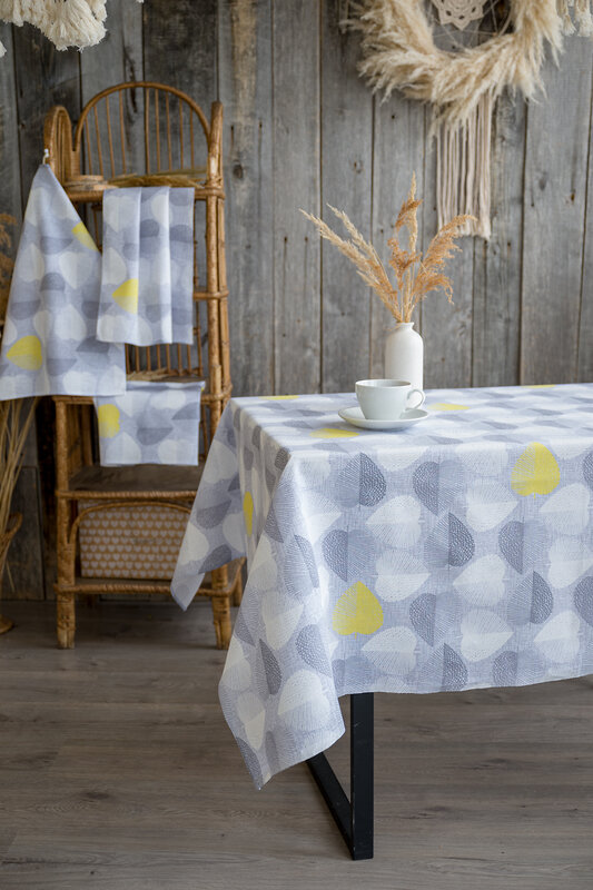 Натали Скатерть 581143 Скатерть Клинт серый