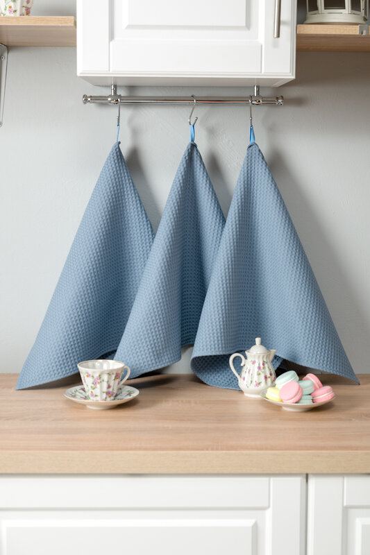 Натали Полотенце 581148 Набор полотенец Элегант в подарочной упаковке серо-голубой