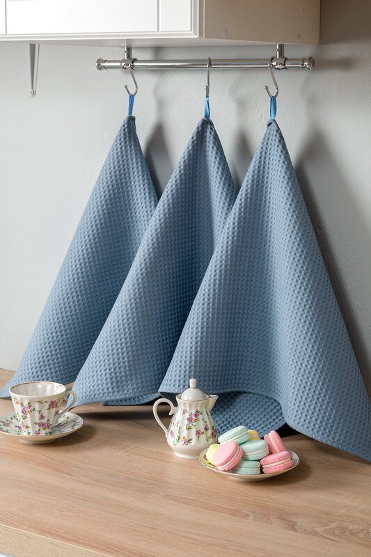 Натали Полотенце 581148 Набор полотенец Элегант в подарочной упаковке серо-голубой