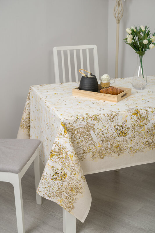 Натали Скатерть 581149 Скатерть Диор золотисто-бежевый
