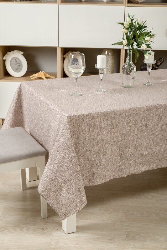 Натали Скатерть 581150 Скатерть Льняное полотно капучино капучино