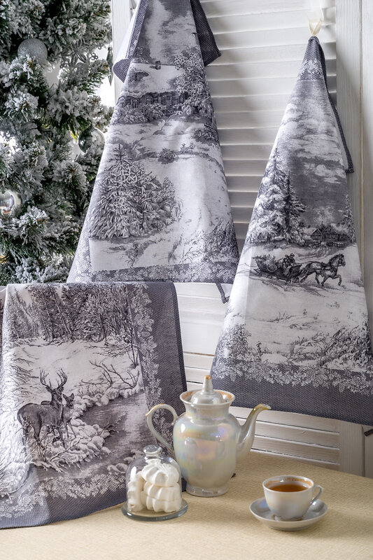 Натали Полотенце 581154 Набор полотенец Северная сказка серый