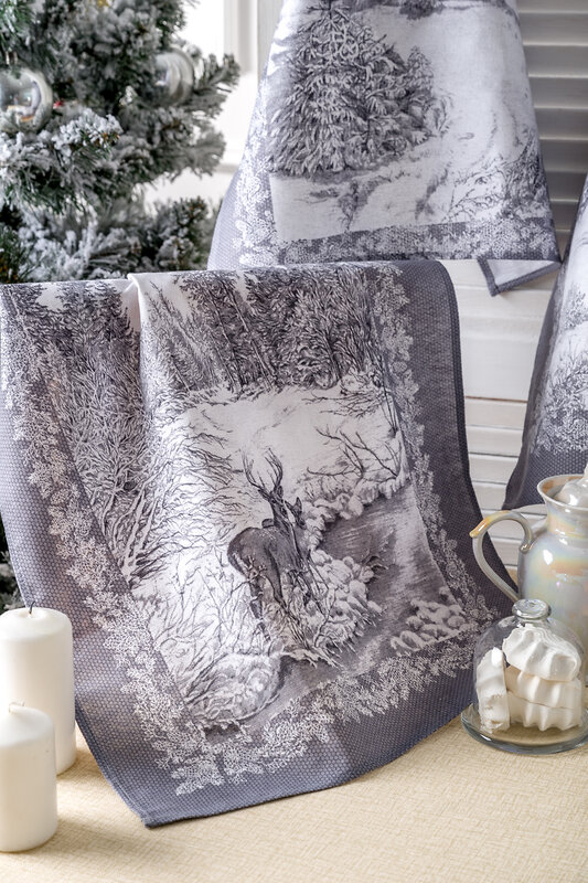 Натали Полотенце 581154 Набор полотенец Северная сказка серый