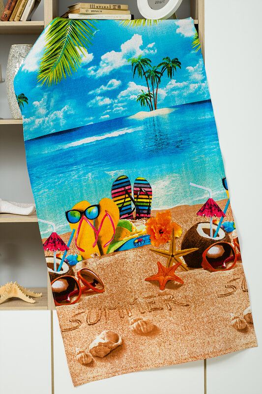 Натали Полотенце 581160 Полотенце пляжное Отпуск бежевый