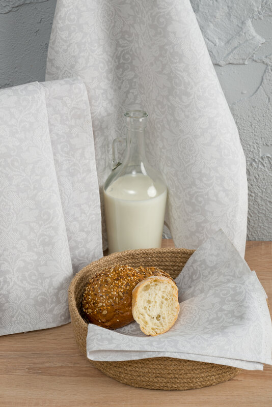 Натали Полотенце 581162 Набор кухонных полотенец Белое кружево белый