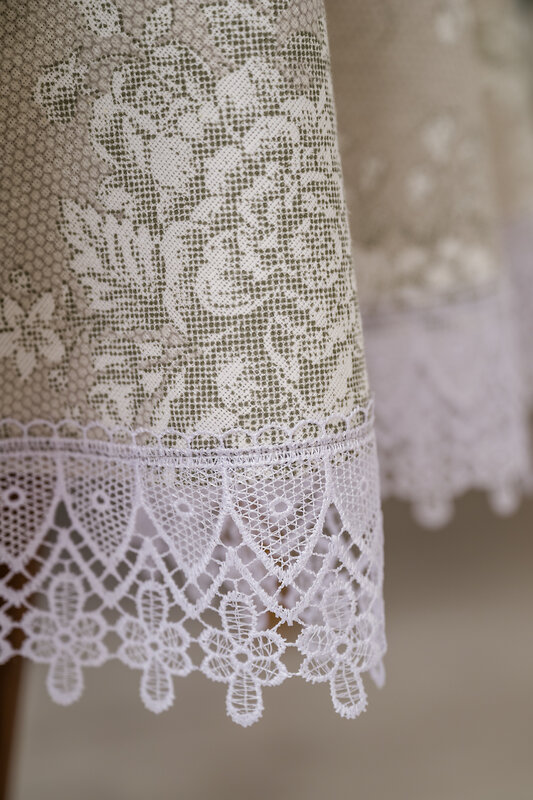 Натали Скатерть 581164 Скатерть Шантильи с кружевом круглая бежевый