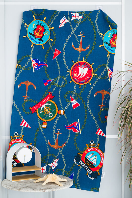 Натали Полотенце 581165 Полотенце пляжное Яхт клуб синий