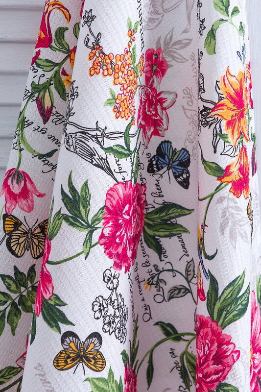 Натали Полотенце 581167 Полотенце банное Флоренция белый/цветы