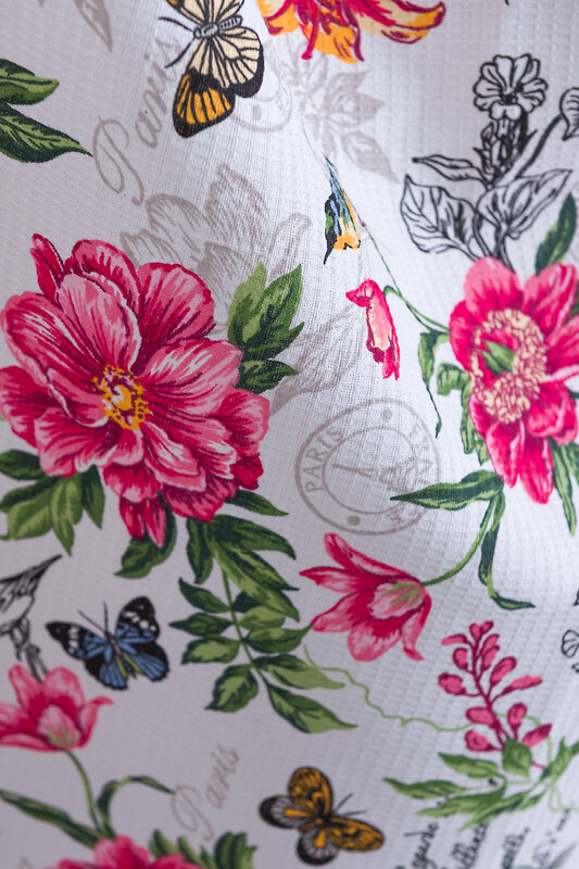 Натали Полотенце 581167 Полотенце банное Флоренция белый/цветы