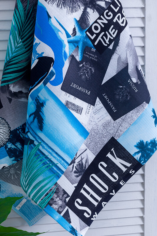 Натали Полотенце 581177 Пляжное полотенце Серфинг синий