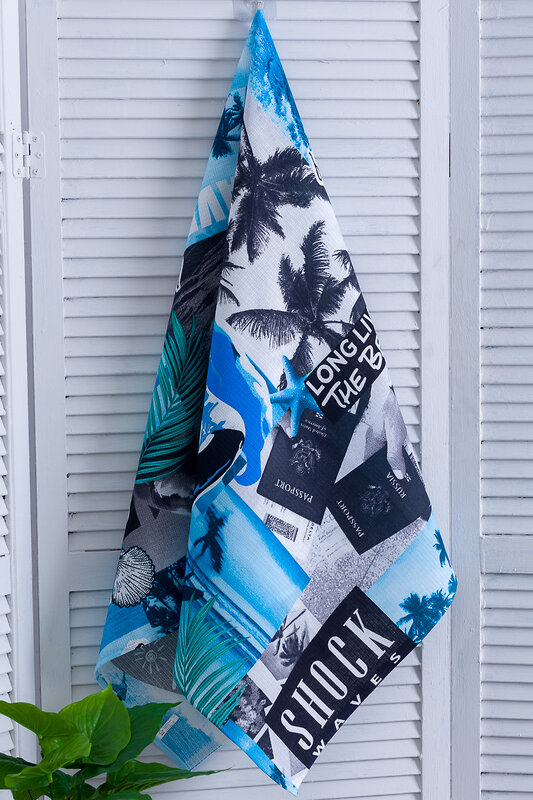 Натали Полотенце 581177 Пляжное полотенце Серфинг синий