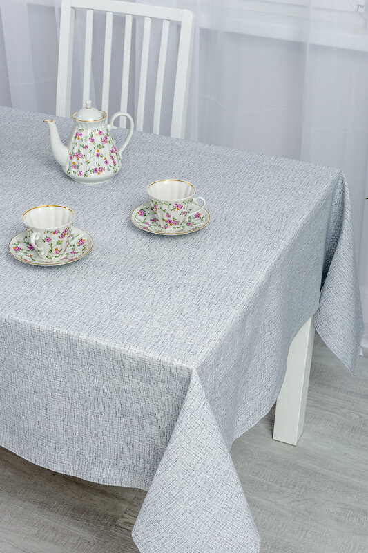 Натали Скатерть 581178 Скатерть Льняное полотно серый