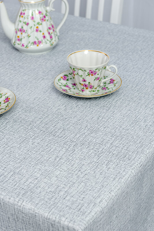 Натали Скатерть 581178 Скатерть Льняное полотно серый
