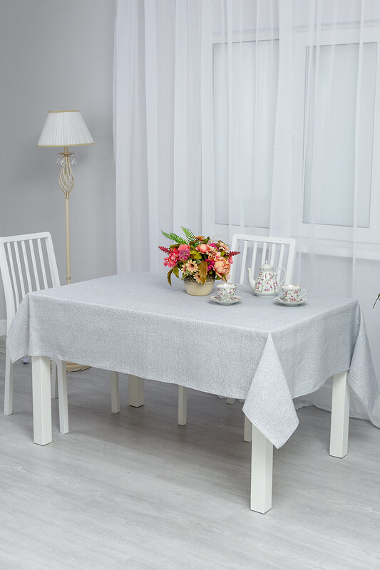 Натали Скатерть 581178 Скатерть Льняное полотно серый