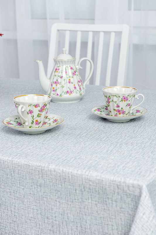 Натали Скатерть 581178 Скатерть Льняное полотно серый