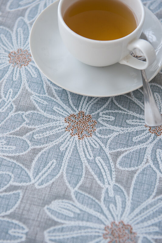 Натали Скатерть 581180 Скатерть София круглая серый