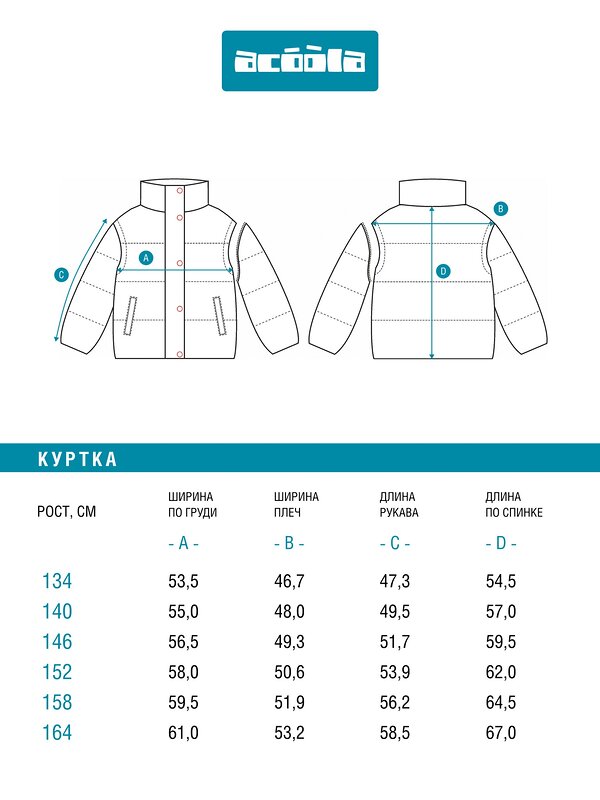 Acoola Куртка 581197 20210130320 серо-голубой