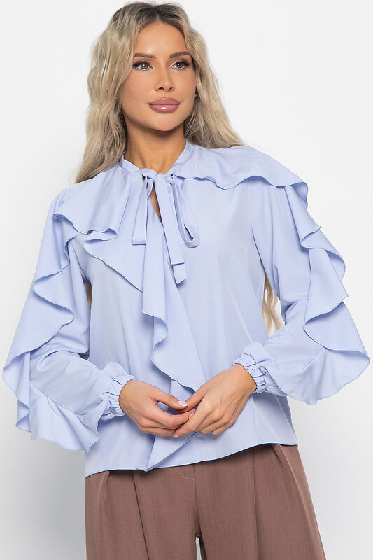 LT Collection Блуза 581264 Б14925-5М голубой