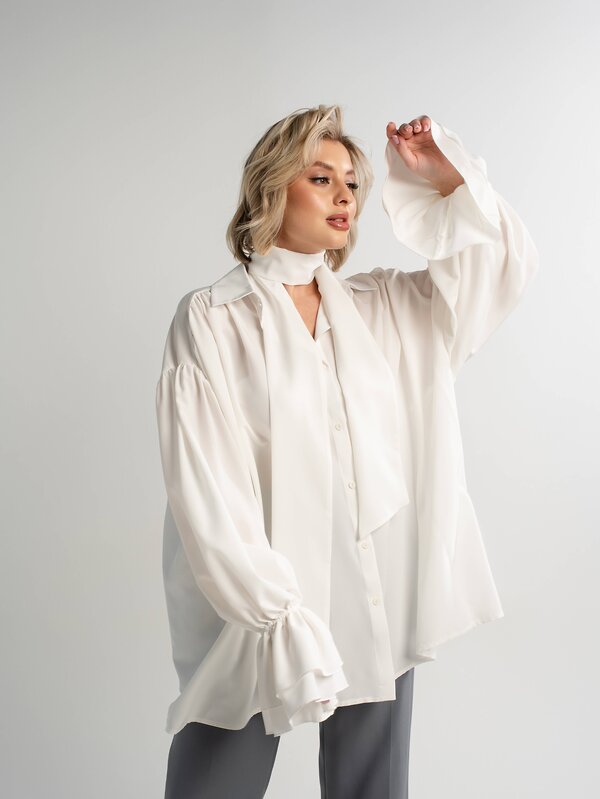 LT Collection Блуза 581267 Б14950-5М молочный