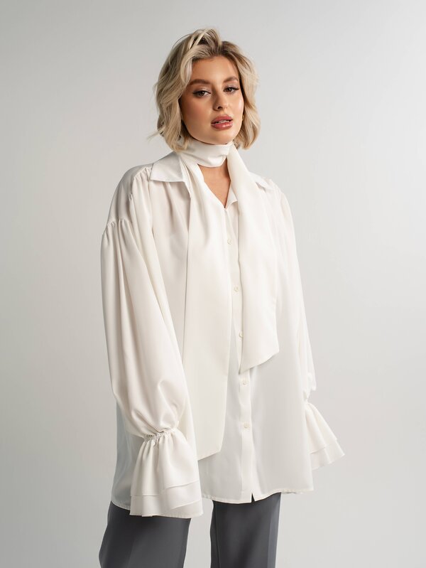 LT Collection Блуза 581267 Б14950-5М молочный