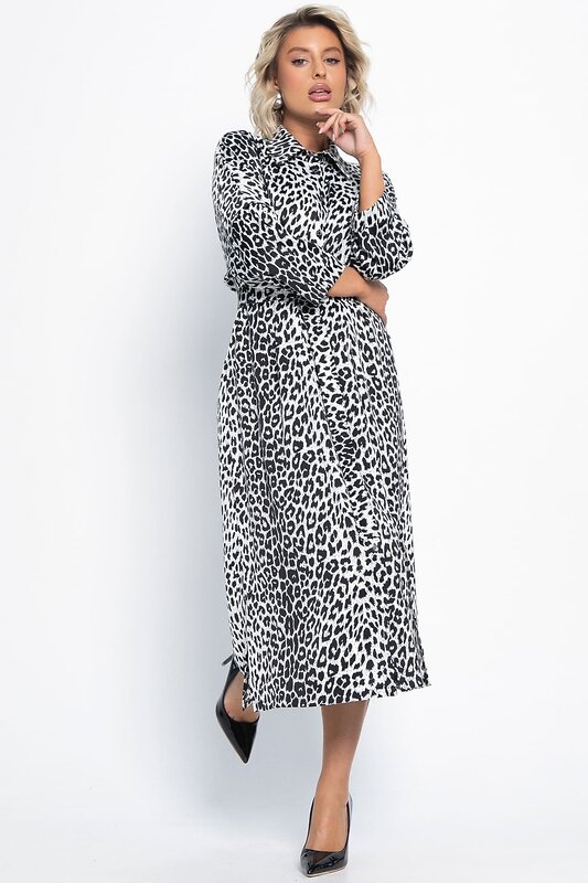 LT Collection Платье 581271 П15091-7М черно-белый